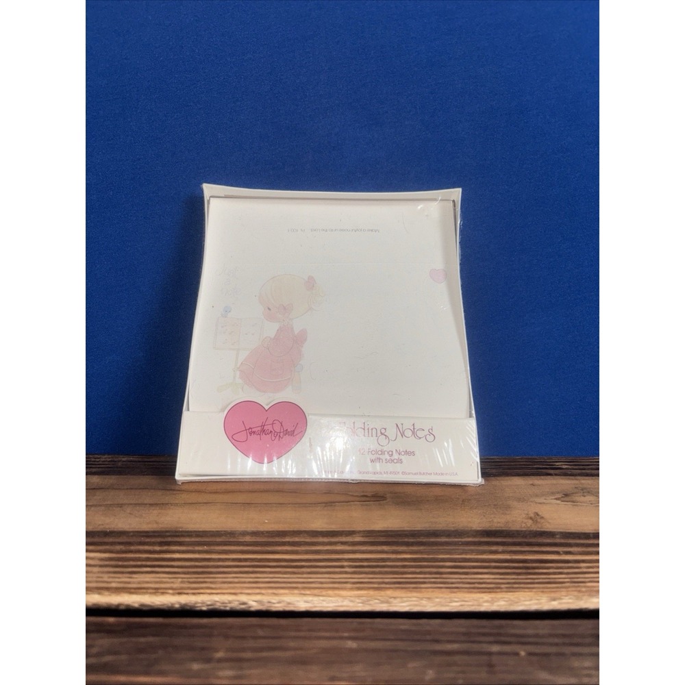 Vintage Precious Moments Jonathan David Folding Notes & Seals New Sealed